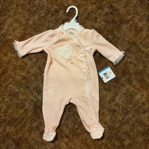 6 month velour footies